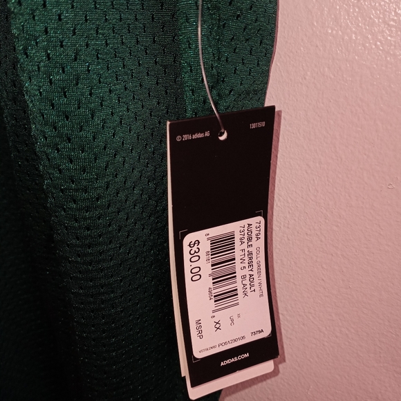 ADIDAS Jersey Green and White XXL - Picture 2 of 11
